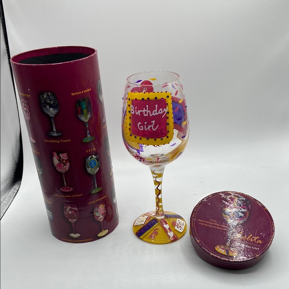 Lolita Purple and Yellow Glass Art Collection - Birthday Girl